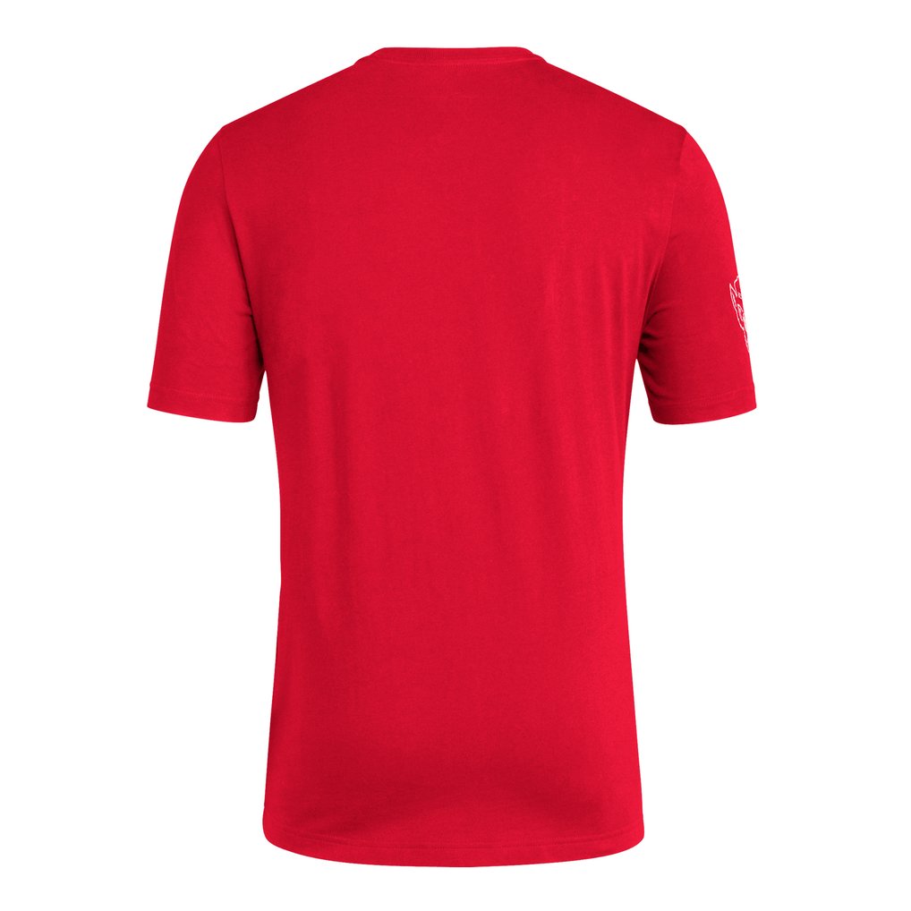  NC State Wolfpack adidas Fresh Wordmark T-Shirt - Red